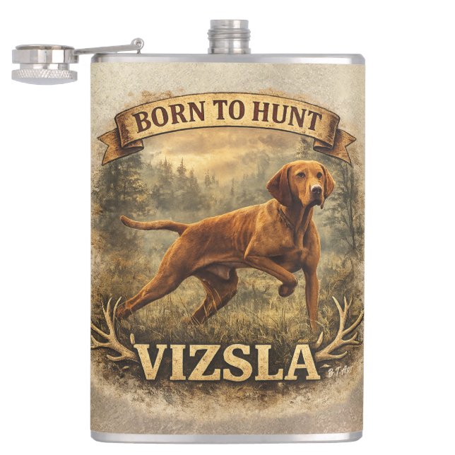 Petaca Arte del Vizsla Húngaro    (Abierto)