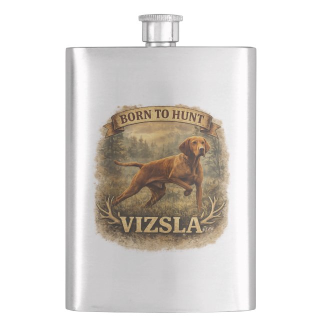 Petaca Arte del Vizsla Húngaro    (Anverso)