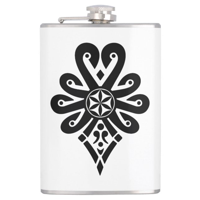 Petaca Arte folclórico polaco - Parzenica Vinyl Wrapped F (Anverso)