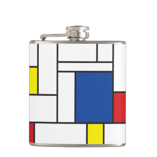 Petaca Arte Moderno De Stijl Geométrico Minimalista Mondr