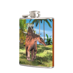 Petaca Arte prehistórico de Kentrosaurus Dinosaurio Jungl