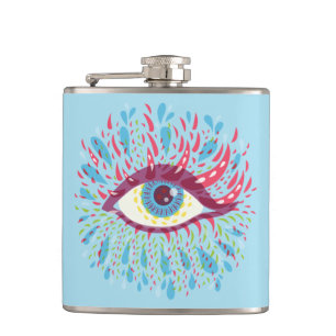 Petaca Arte psicodélico en los ojos trippy