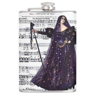 Petaca Arte Vintage Ópera Gótica Reina de la Noche