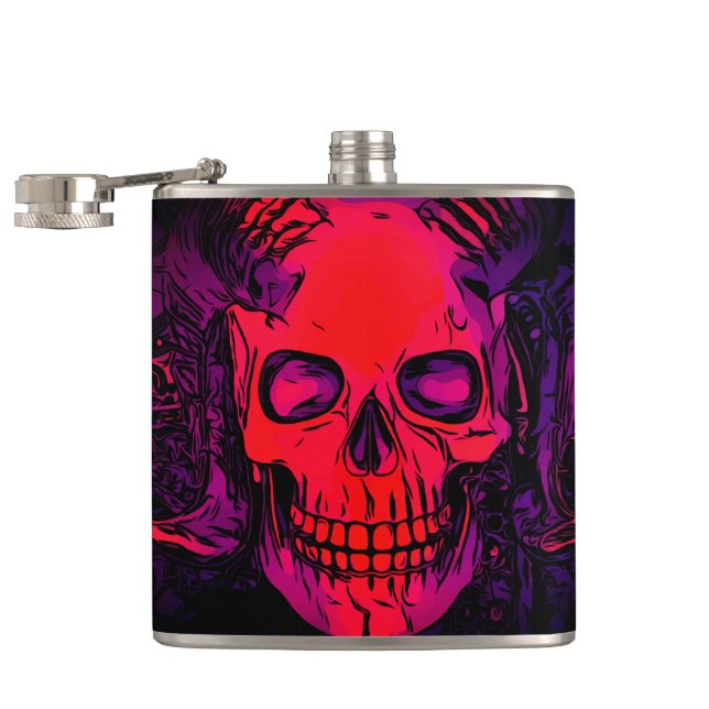 Petaca Artsy Skull (Abierto)