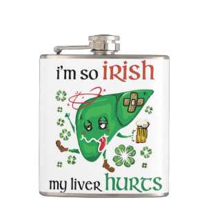 Petaca Así que el irlandés me duele el hígado
