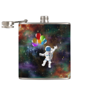 Petaca Astronauta con globos