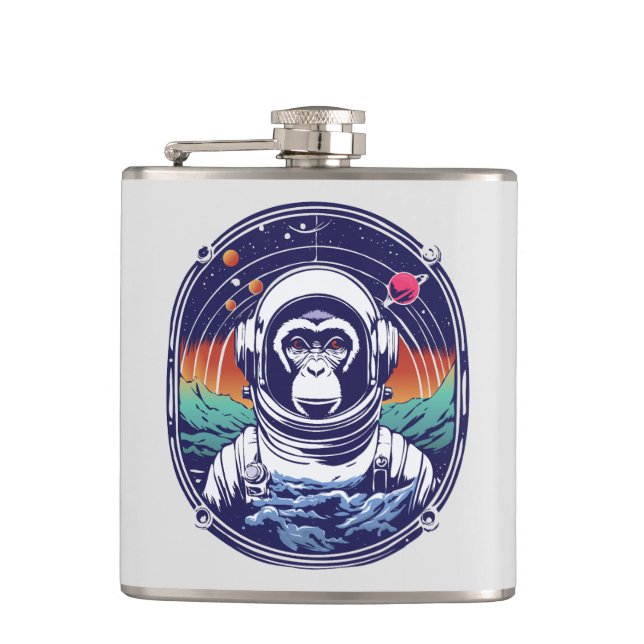 Petaca Astronauta de mono espacial (Anverso)