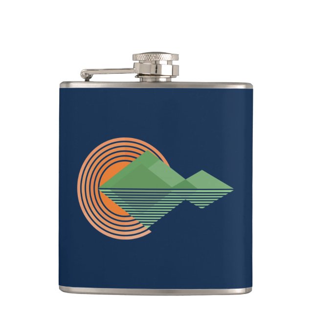 Petaca Atardecer en el valle (Anverso)