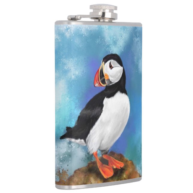 Petaca Atlantic Puffin Bird Flask - Painting (Derecha)