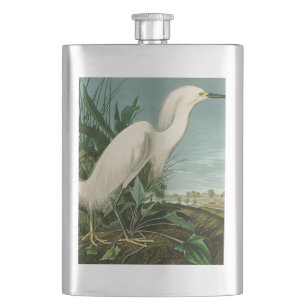 Petaca Audubon Snowy Heron White Egret Bird Birding