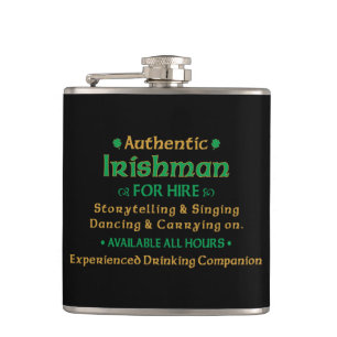 Petaca Auténtico Irlandés a Contratar Divertido