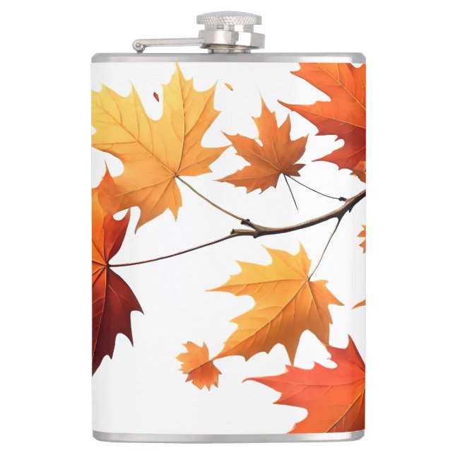 Petaca Authumn leaves Vinyl Wrapped Flask (Anverso)