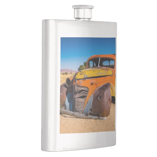 Petaca Auto viejo y abandonado en Solitaire, Namibia (Derecha)