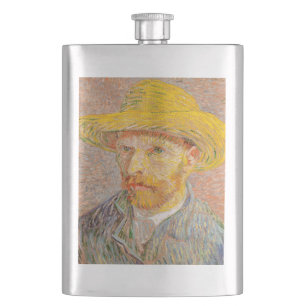 Petaca Autorretrato de Vincent Van Gogh pintura impresion