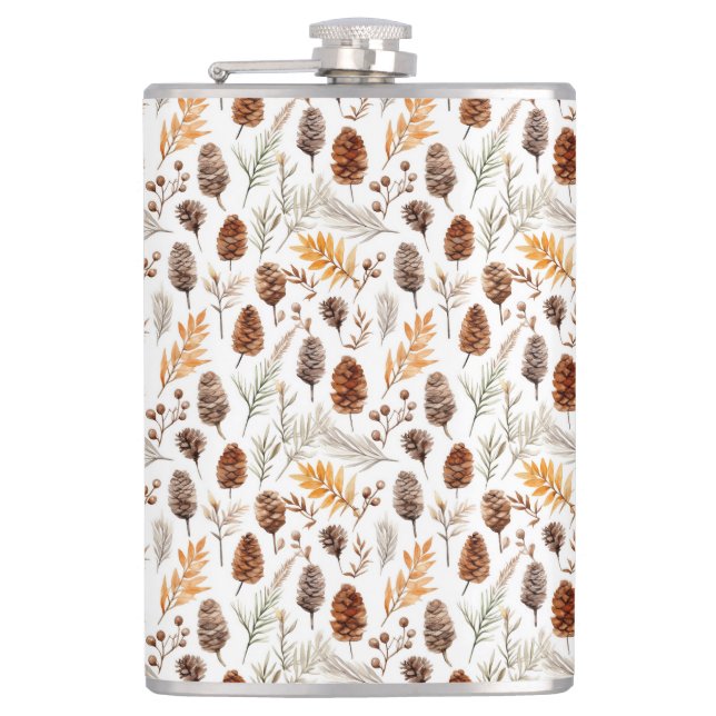 Petaca Autumn Pine Cone Seamless (Anverso)