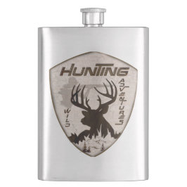 Petaca Aventuras de caza pegatina cuadrado keychain exter