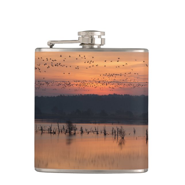 Petaca Aves al amanecer (Anverso)