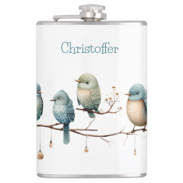 Petaca Aves extravagantes en ramas Elegancia intemporal