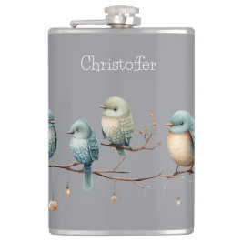 Petaca Aves extravagantes en ramas Elegancia intemporal