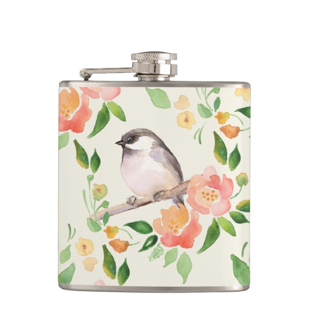 Petaca Aves y flores (Anverso)