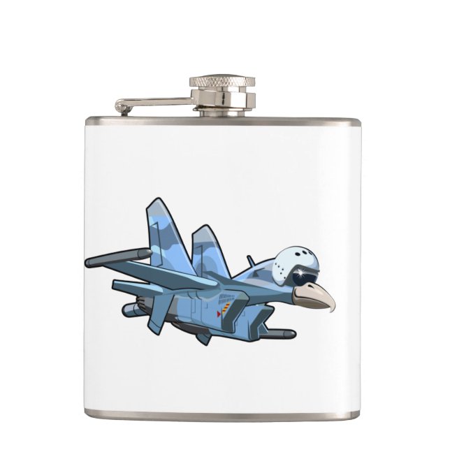 Petaca Avión de avispón personalizado (Anverso)