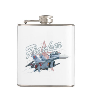 Petaca avión de combate personalizado