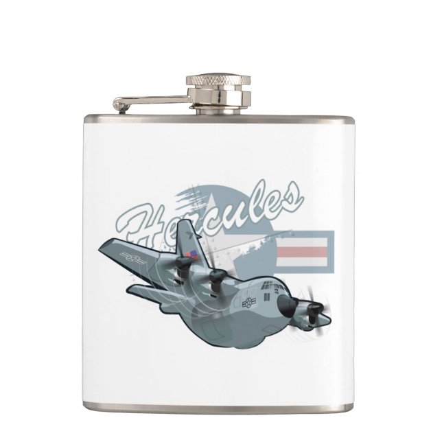 Petaca avión militar personalizado (Anverso)