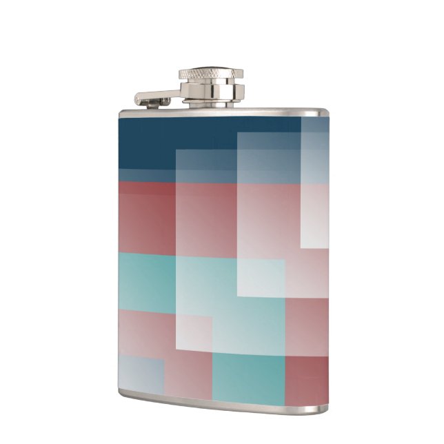 Petaca azul burdeos verde azulado (Izquierda)