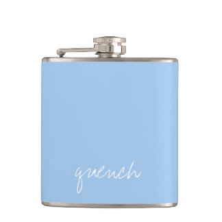 Petaca azul de bebé personalizado