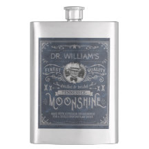 Azul de encargo del vintage de la medicina del