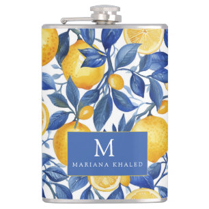 Petaca Azul negrita Italia Positano Lemon