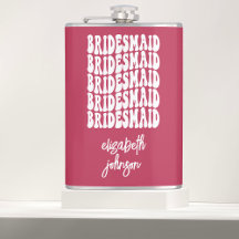 Bachelorette de Bridesmaid personalizada de Retro