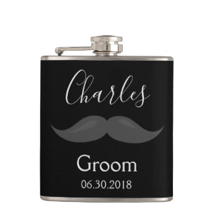 Petaca Bachiller partido Groom Flask Mustache