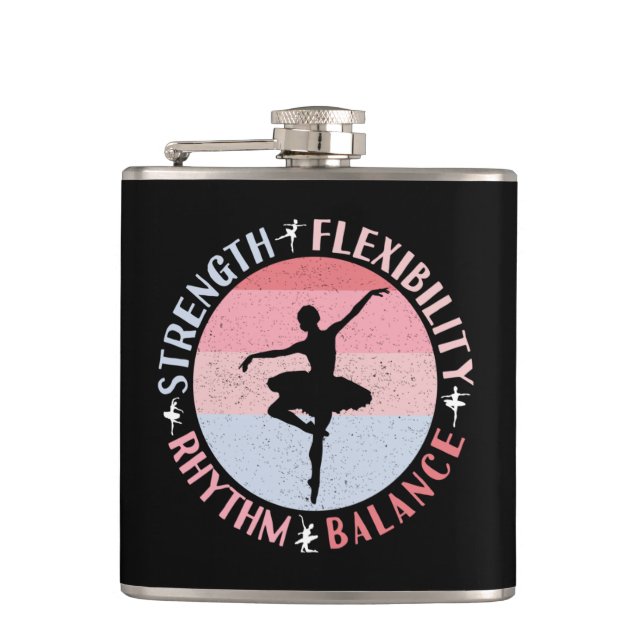 Petaca Bailarina Bailarina de Ballet - Valores de Mentali (Anverso)