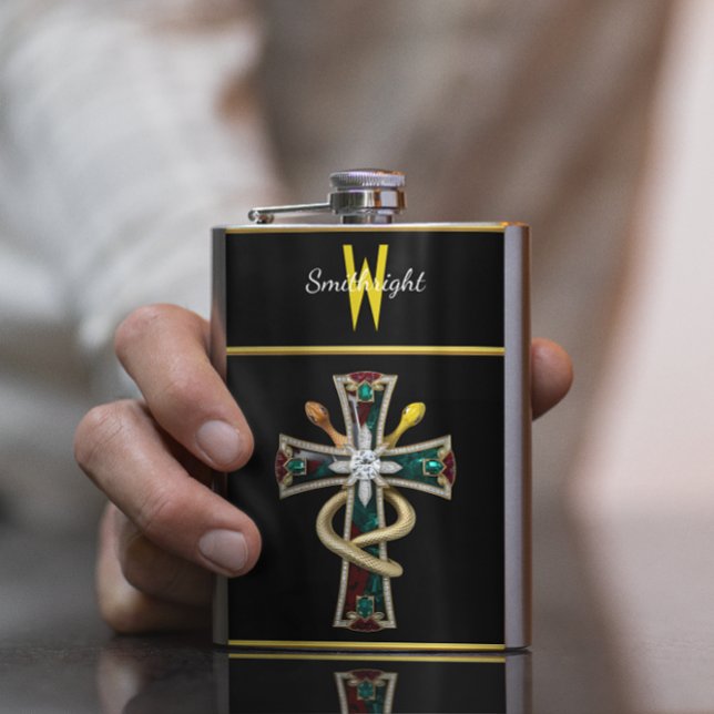 Petaca Baile serpenteante en la Cruz Sagrada (Subido por el creador)