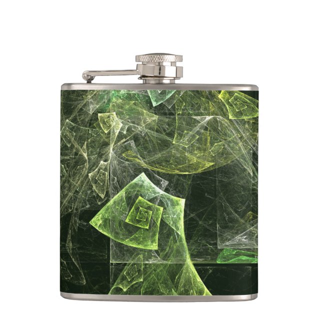 Petaca Balanza torcida Resumen Arte (Anverso)