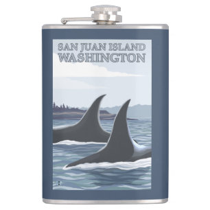 Petaca Ballenas #1 - isla de San Juan, Washington de la