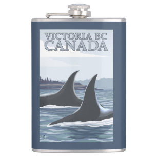 Petaca Ballenas #1 - Victoria, A.C. Canadá de la orca