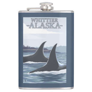 Petaca Ballenas #1 - Whittier, Alaska de la orca