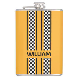 Petaca Banda deportiva de raza amarilla y negra personali