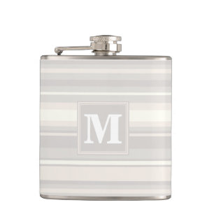 Petaca Bandas beige monogramo