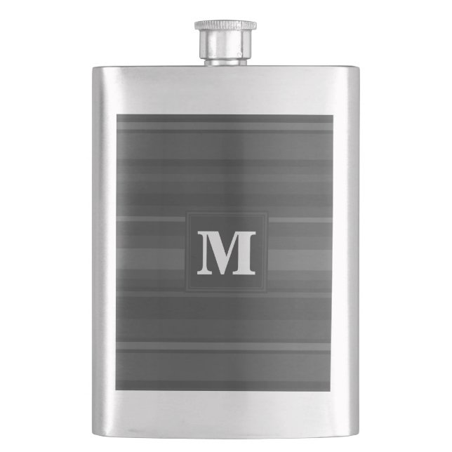 Petaca Bandas de carbón vegetal monogramo (Anverso)