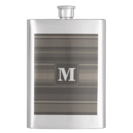 Petaca Bandas de taupe monogramo