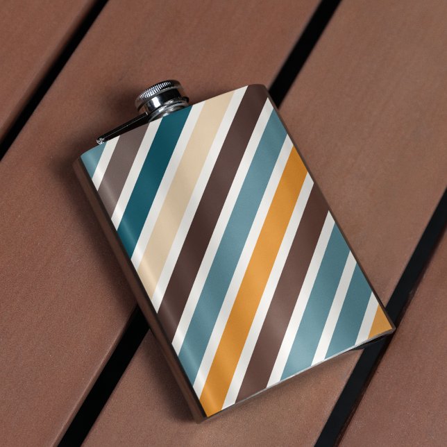 Petaca Bandas diagonales multicolor (flask)