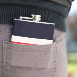 Petaca Bandas rojas y azules