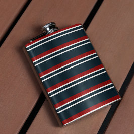 Petaca Bandas uniformes rojas azules