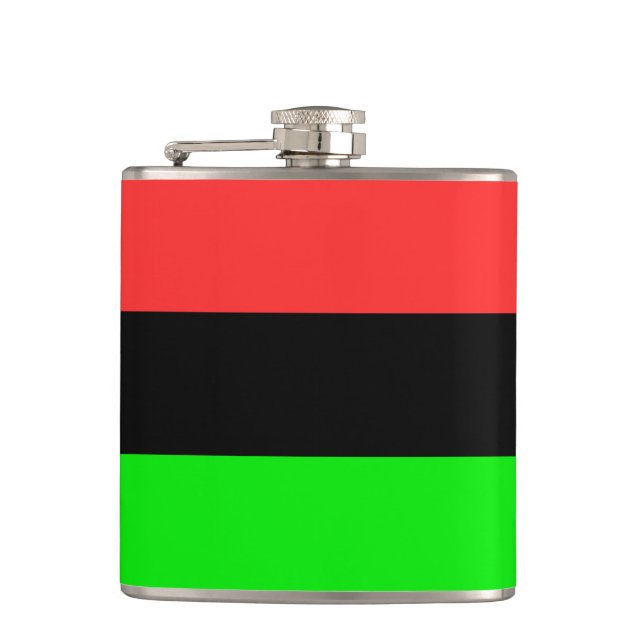 Petaca Bandera afroamericana (Anverso)