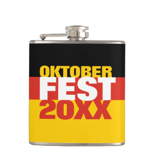 Petaca Bandera alemana del Oktoberfest Octoberfest