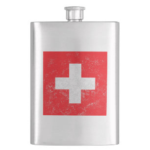 Petaca Bandera apenada de Suiza