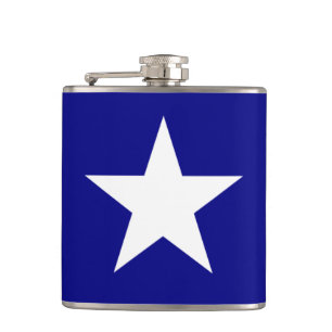 Petaca Bandera azul de Bonnie con el frasco blanco